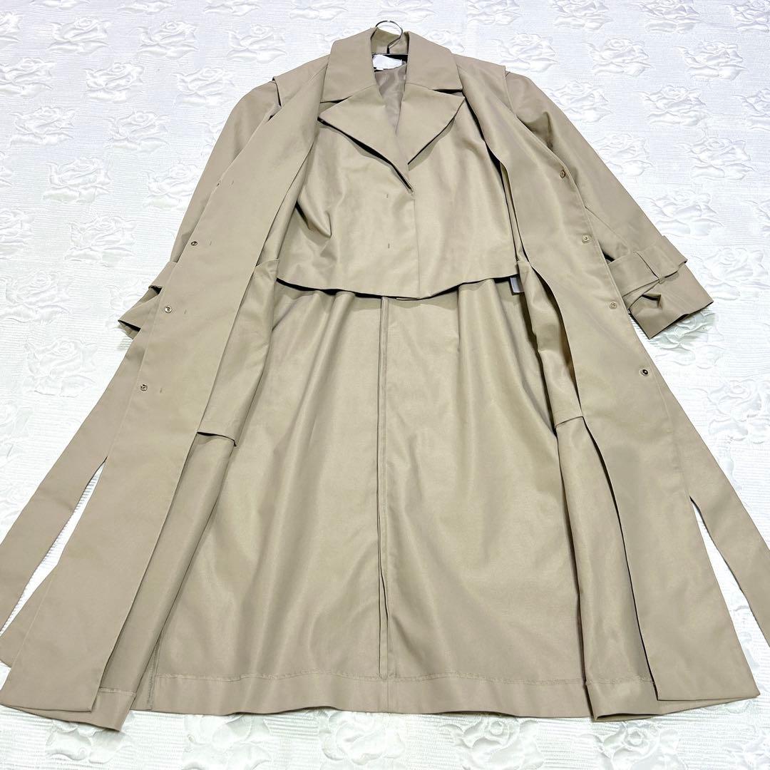 【未使用品】24SS 自由区 洗える 4WAY トレンチ コート 32サイズ