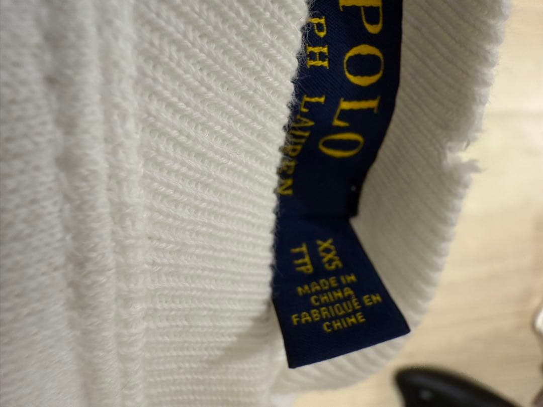 ✨レア ポロラルフローレン ワッペン トレーナー スウェット 白 ポロベア