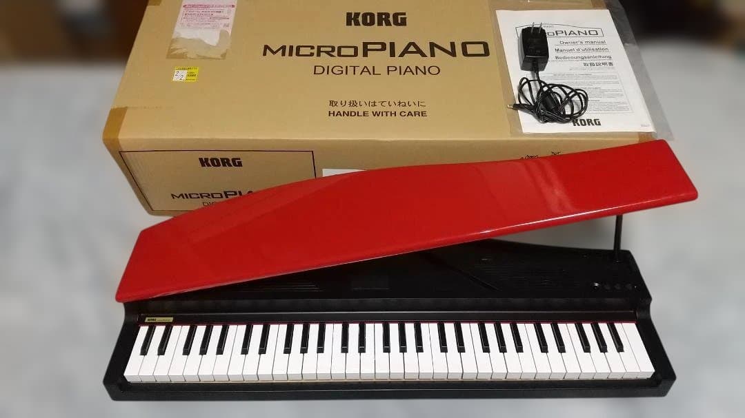 KORG MICROPIANO マイクロピアノ ミニ鍵盤61鍵 レッド