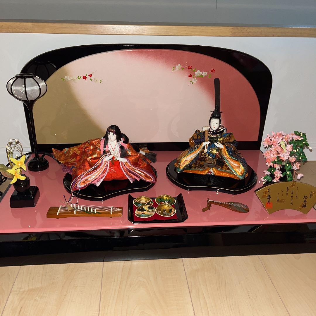 雛人形一式　屏風　小物