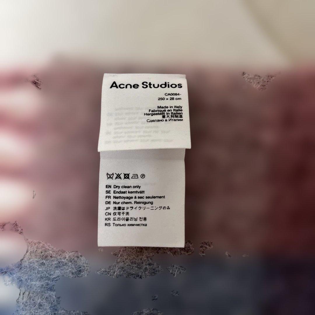 Acne Studios マルチカラーチェックマフラー