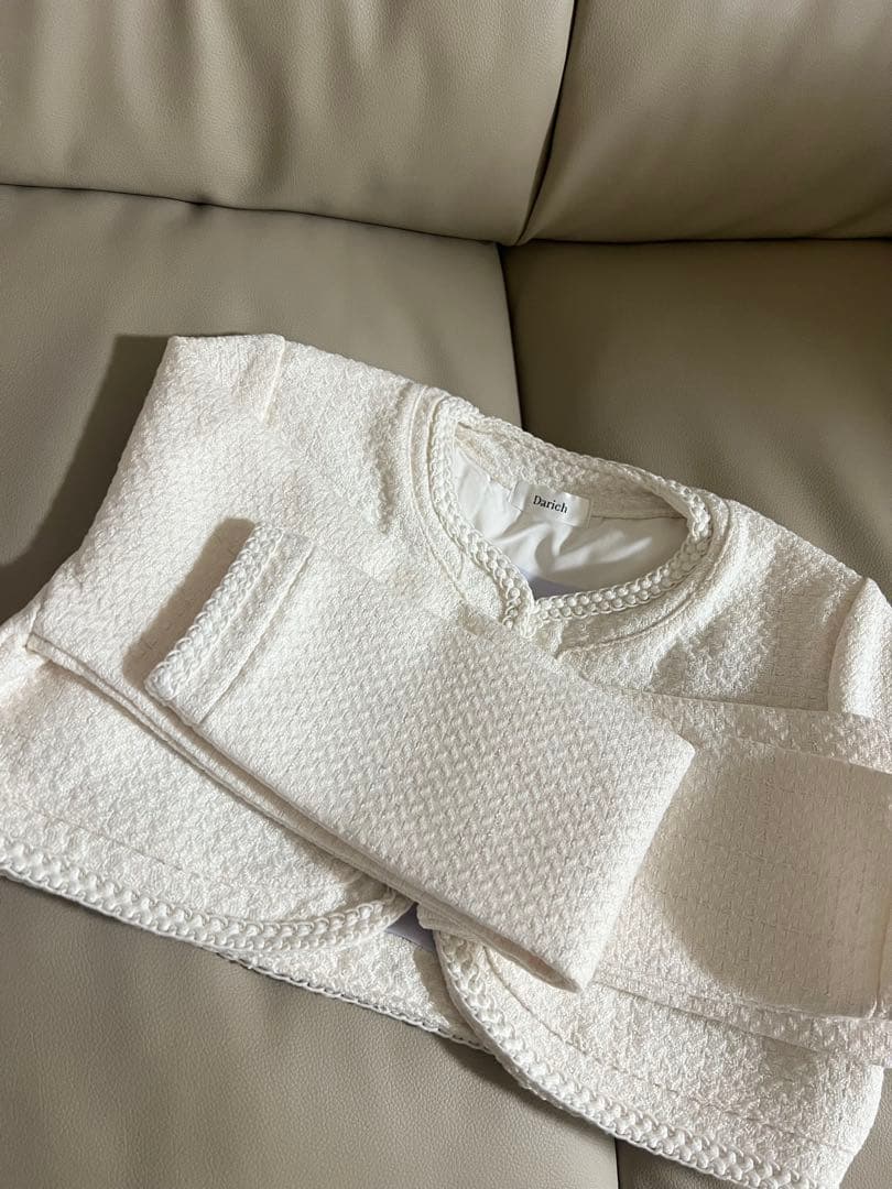 Darich ツイードアンサンブルノースリミニワンピース サイズF