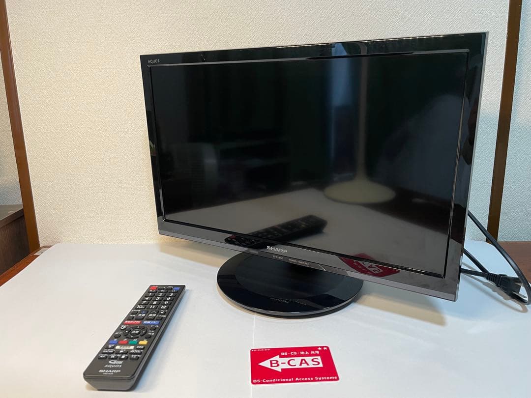 SHARP AQUOS 19V型 液晶テレビ 2T-C19AD リモコン付
