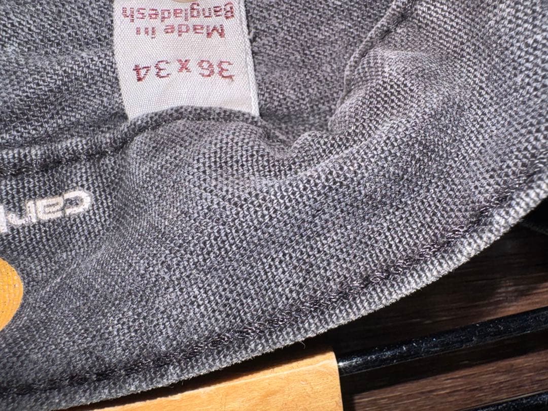 カーハート　ダブルニー　ブラック　36×34