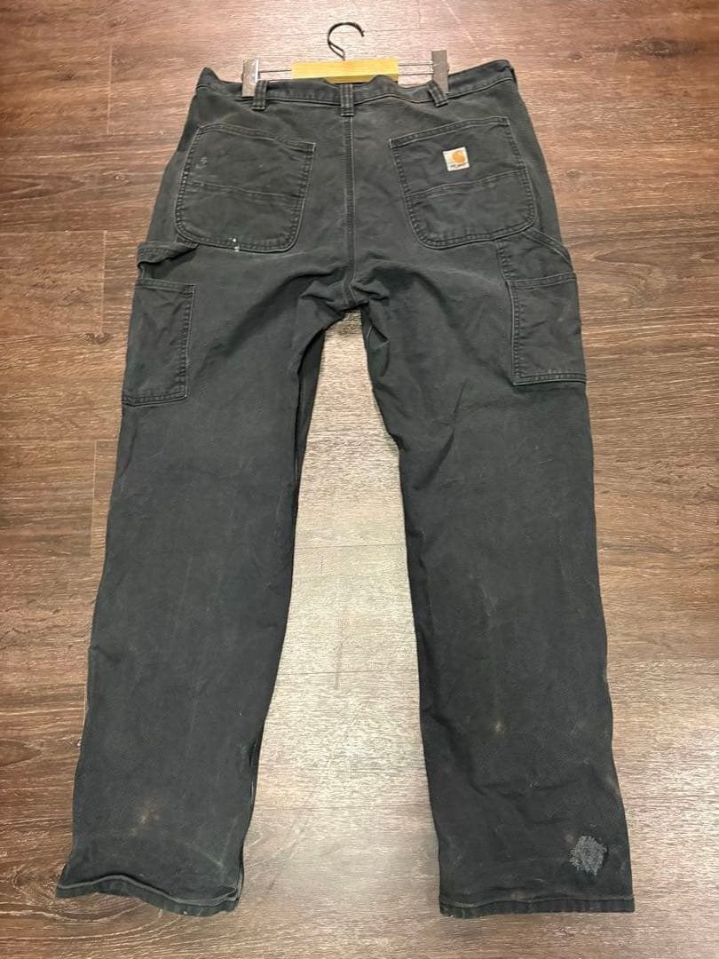 カーハート　ダブルニー　ブラック　36×34