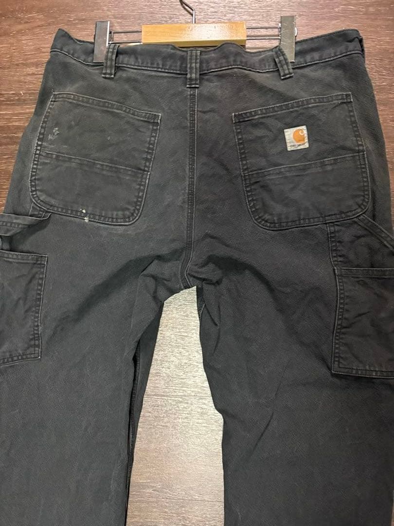 カーハート　ダブルニー　ブラック　36×34