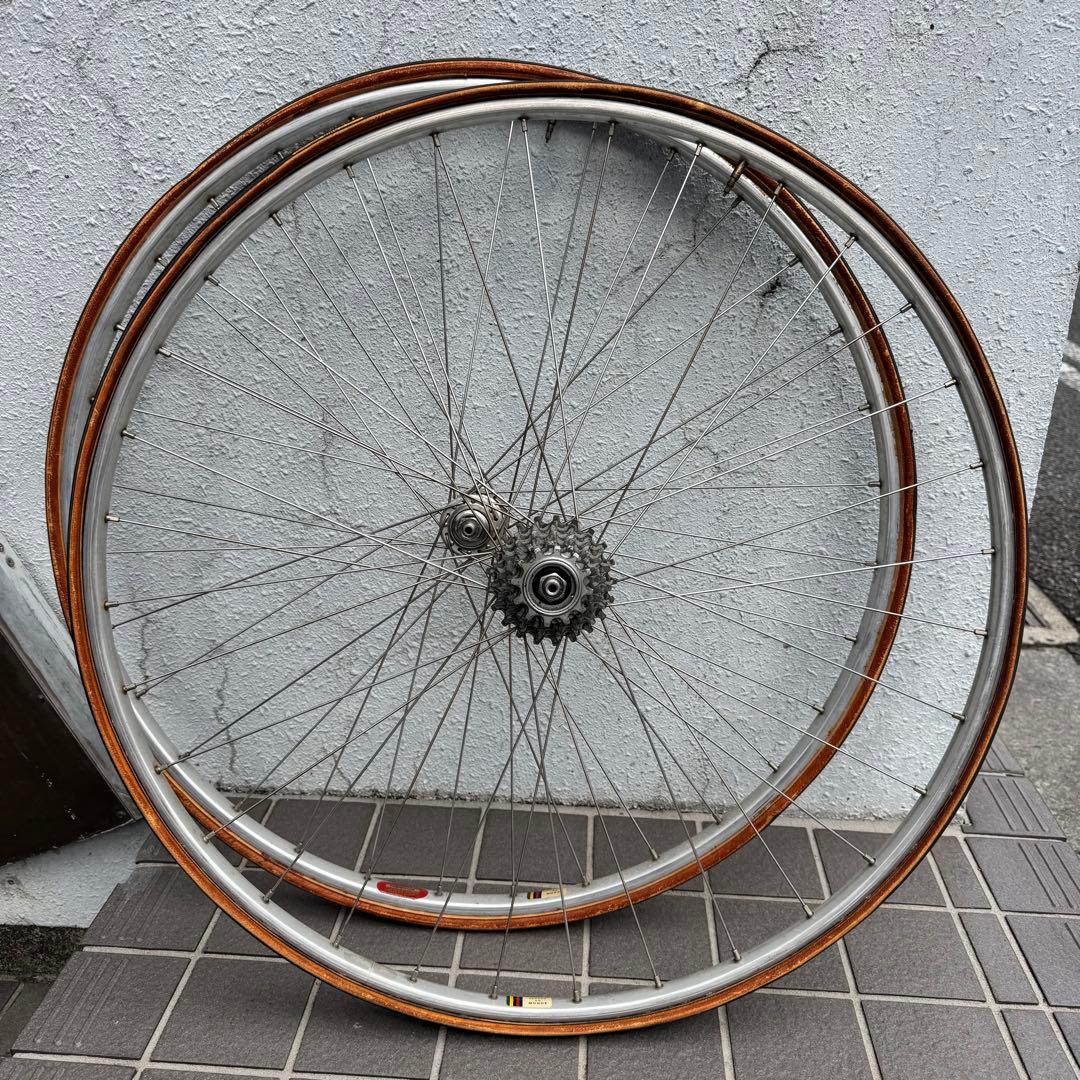 スーパーチャンピオン+サンツアー チューブラーホイール前後セット