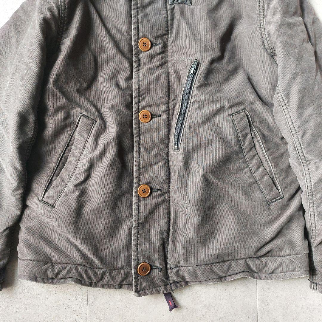 ブルーブルー BLUE BLUE N-1 デッキジャケット M チャコール