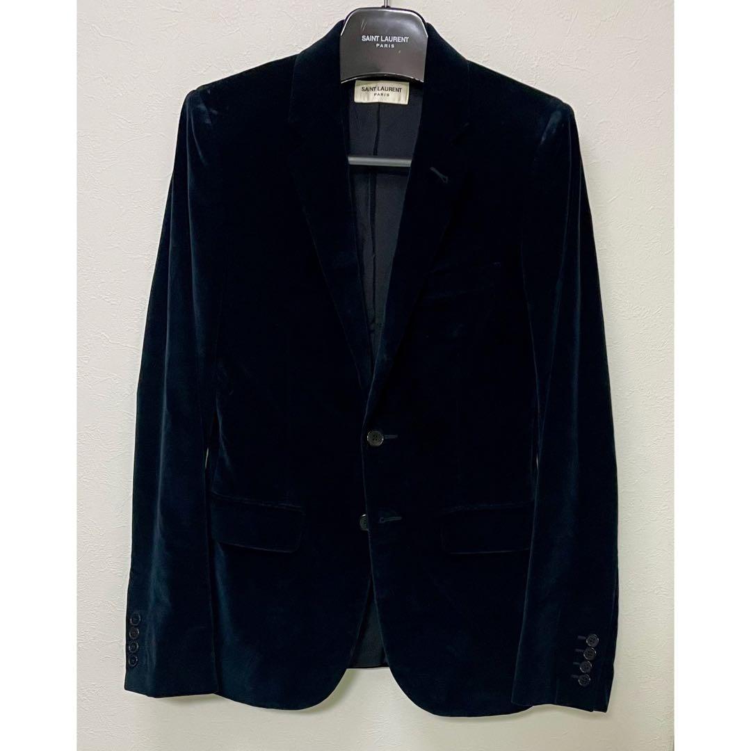15AW サンローランパリ ベルベット テーラードジャケット 42