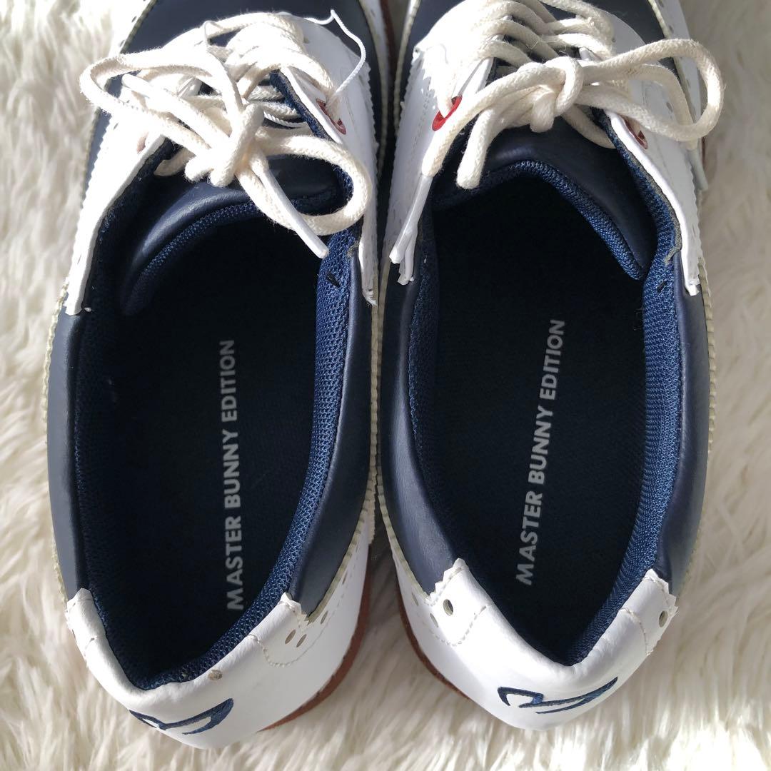 未使用！マスターバニーエディション ゴルフシューズ 25.5 ウイングチップ