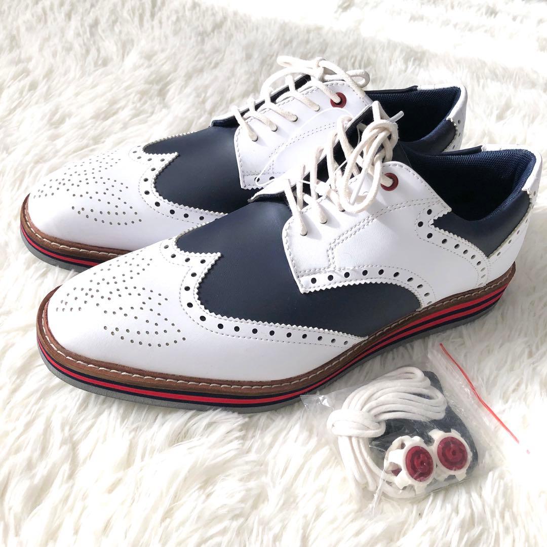 未使用！マスターバニーエディション ゴルフシューズ 25.5 ウイングチップ