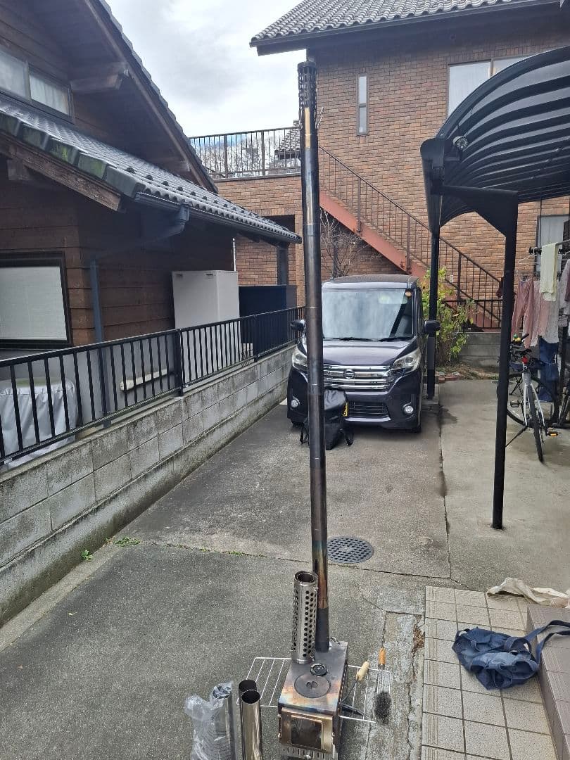 SENQI OUTDOOR 薪ストーブ 一式セット収納バッグ・煙突パーツ多数付き