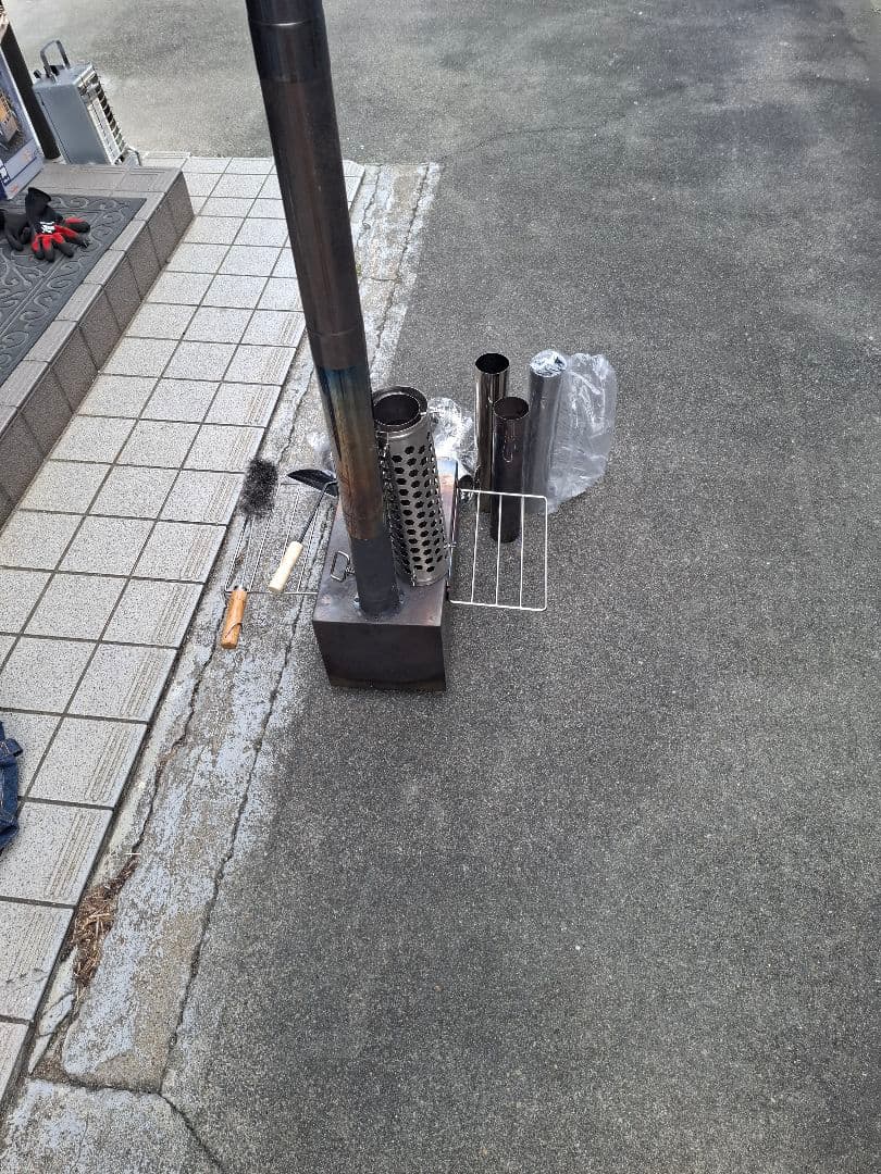 SENQI OUTDOOR 薪ストーブ 一式セット収納バッグ・煙突パーツ多数付き