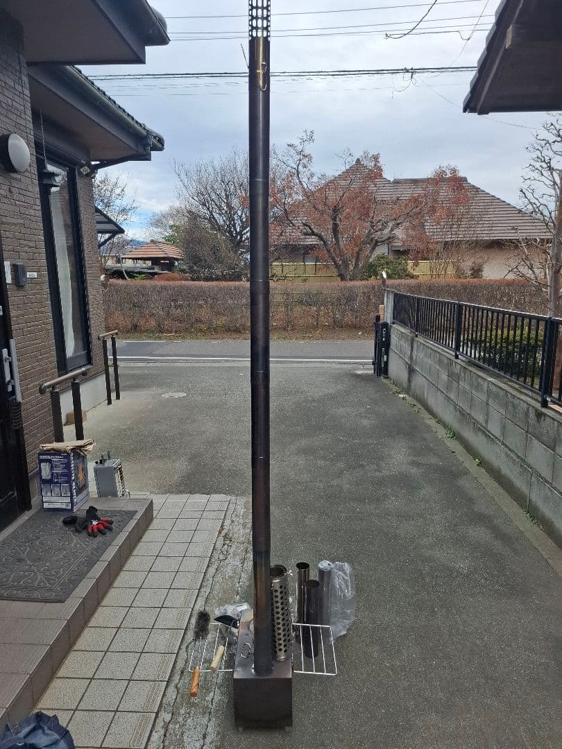 SENQI OUTDOOR 薪ストーブ 一式セット収納バッグ・煙突パーツ多数付き