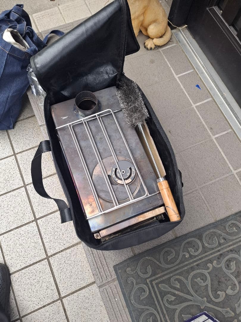 SENQI OUTDOOR 薪ストーブ 一式セット収納バッグ・煙突パーツ多数付き