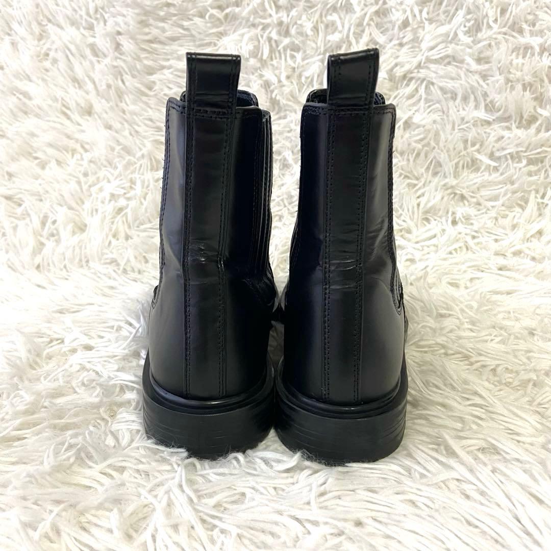 美品✨ZARA ショートブーツ サイドゴア ブラック 人気 定番 40