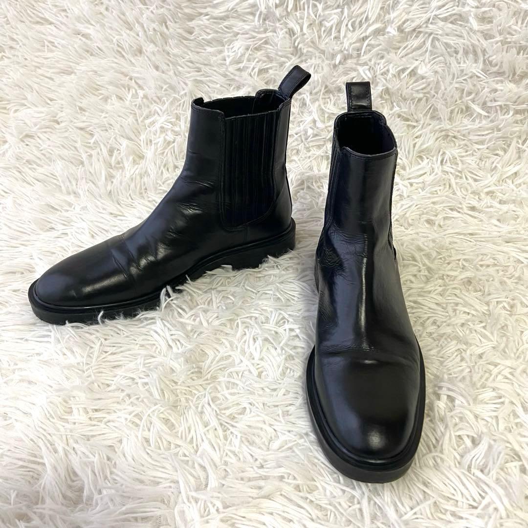 美品✨ZARA ショートブーツ サイドゴア ブラック 人気 定番 40