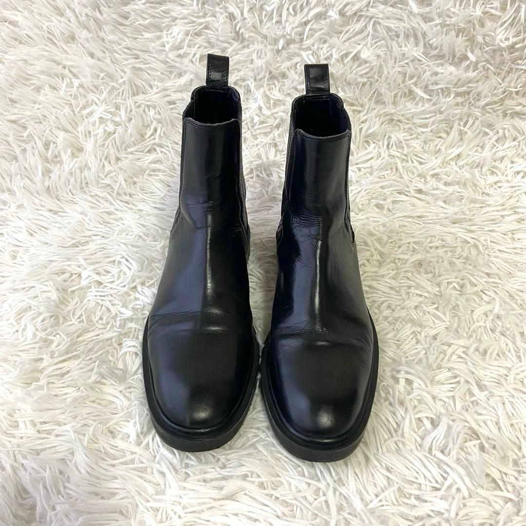 美品✨ZARA ショートブーツ サイドゴア ブラック 人気 定番 40