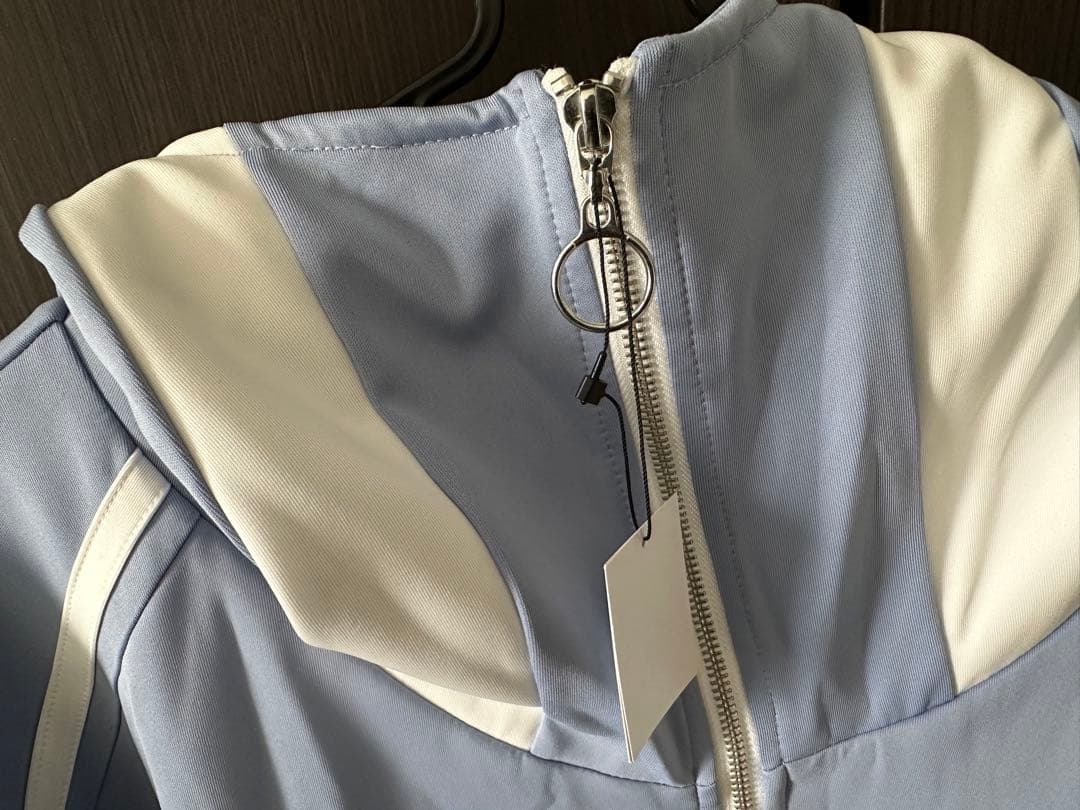 レフレム パーカー ジャージ ブルー