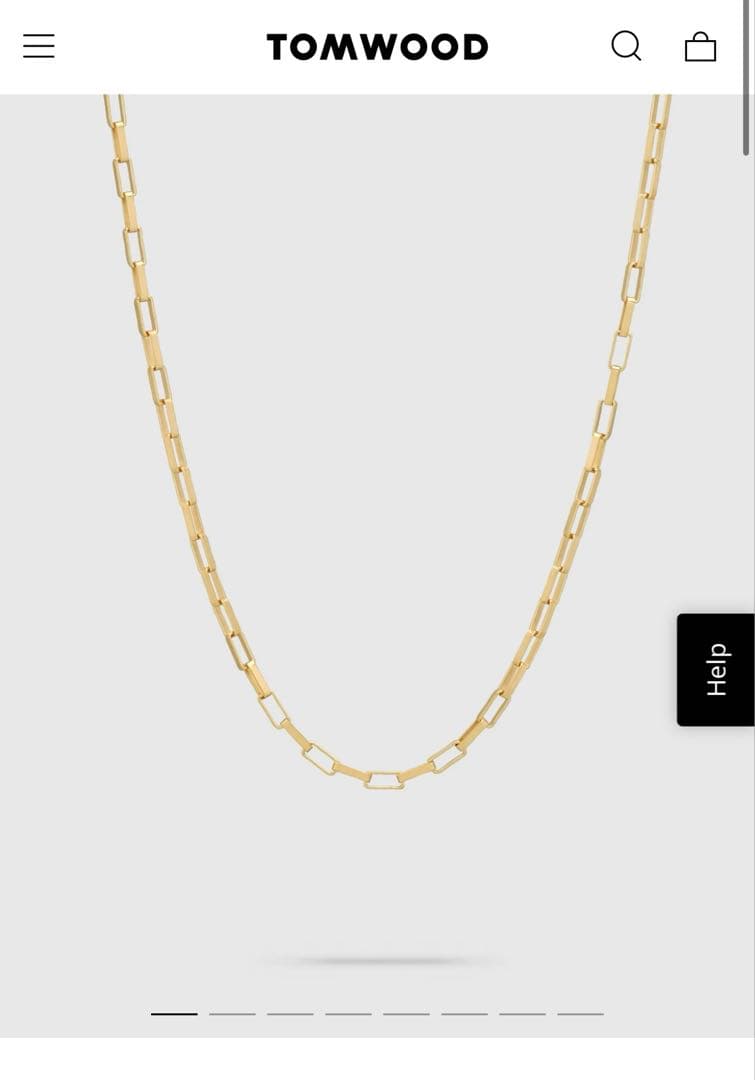 TOM WOOD トムウッド Billie Chain Gold ネックレス