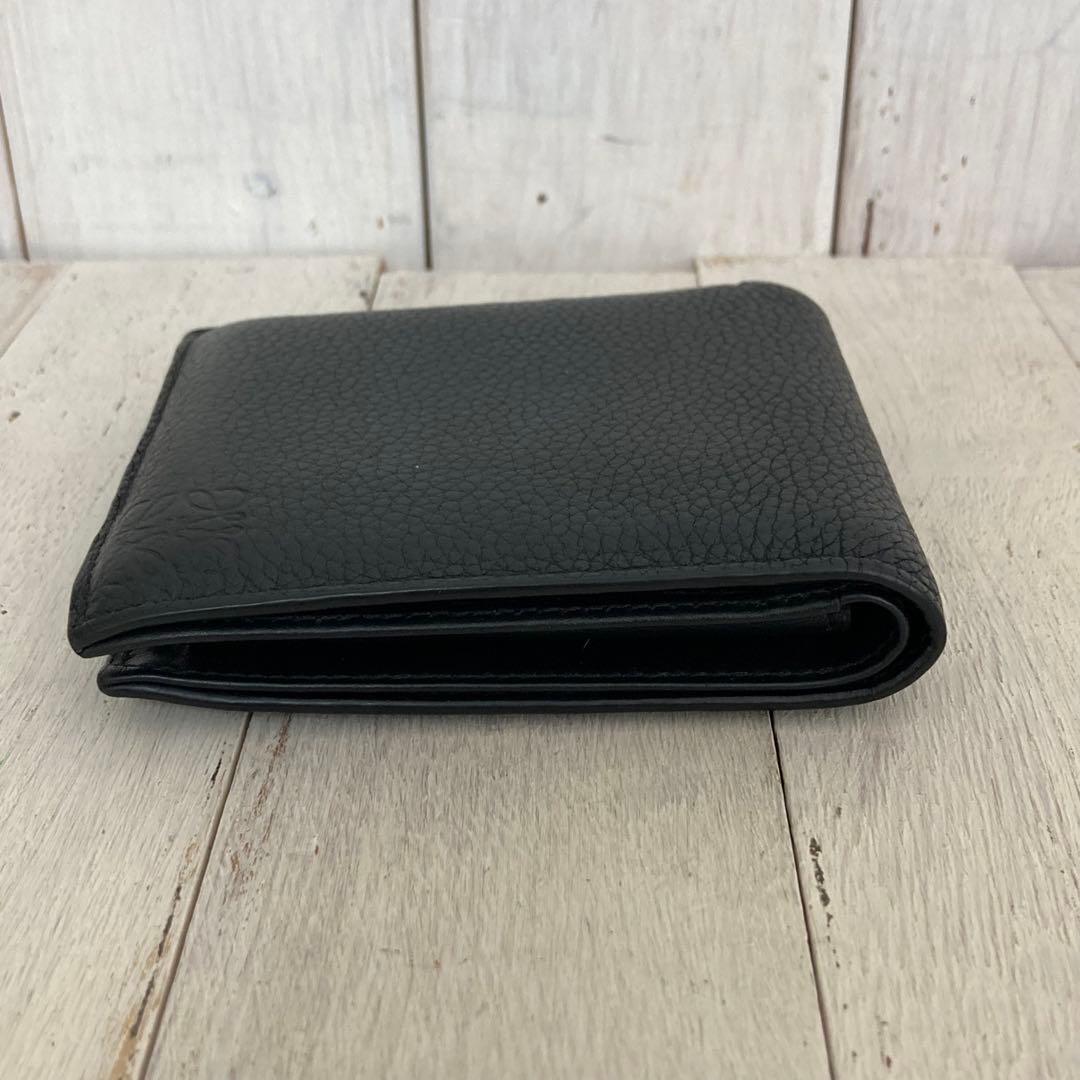 LOEWE ロエベ 折り財布 コンパクトウォレット アナグラムロゴ ブラック