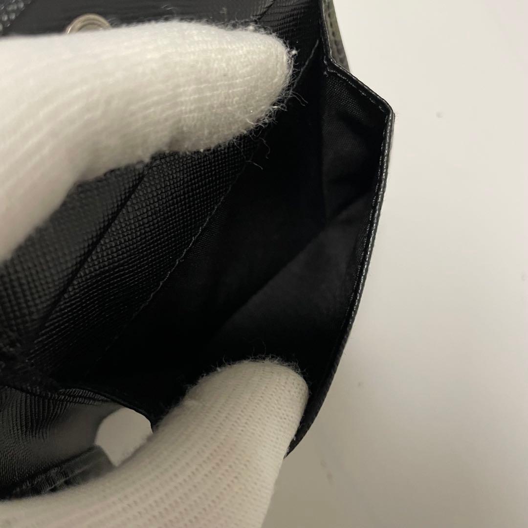 ✨️未使用保管✨️ PRADA 財布　迷彩柄　黒　レザー　メンズ