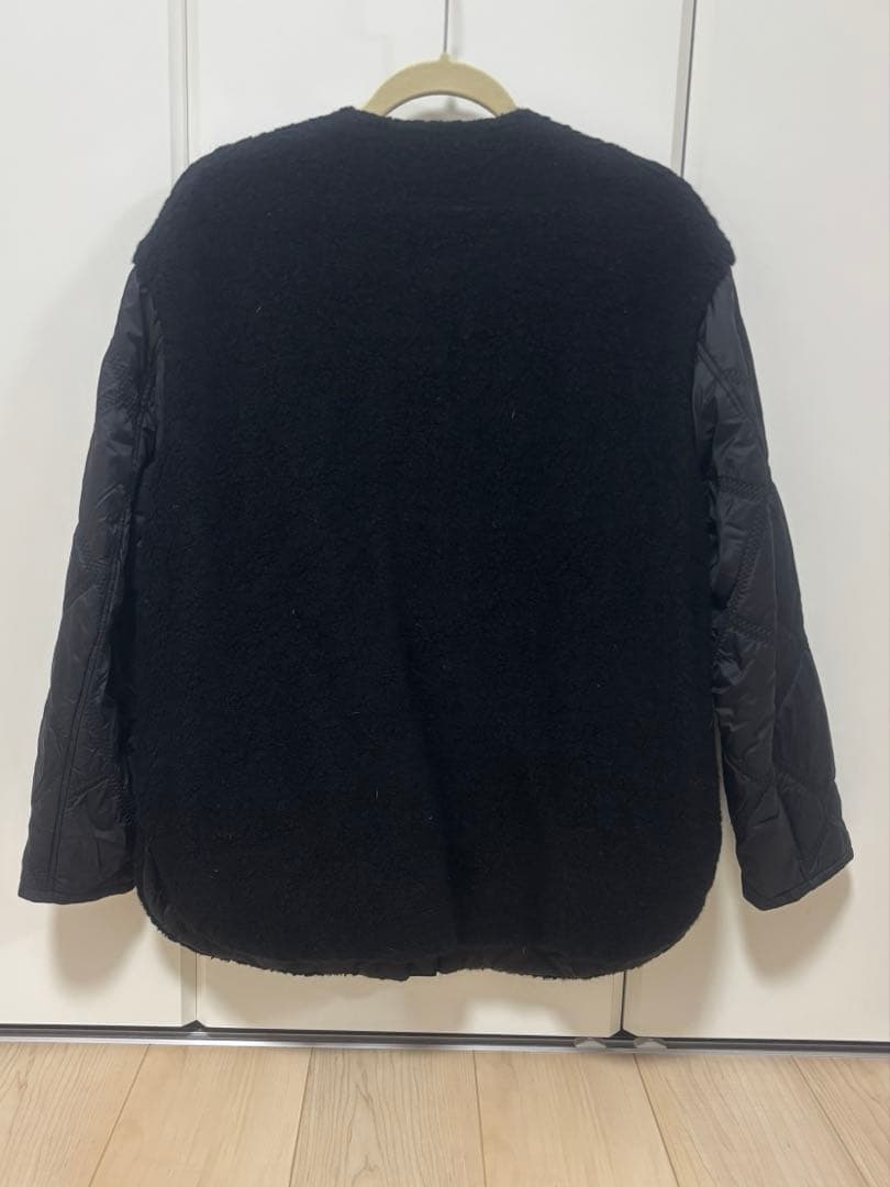 iCB 【リバーシブル着用可能】 ウールパイルキルト ミドル丈コート