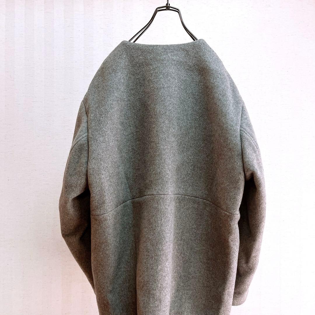 美品ジャーナルスタンダードレリューム　スーパーファインビーバークルーネックコート