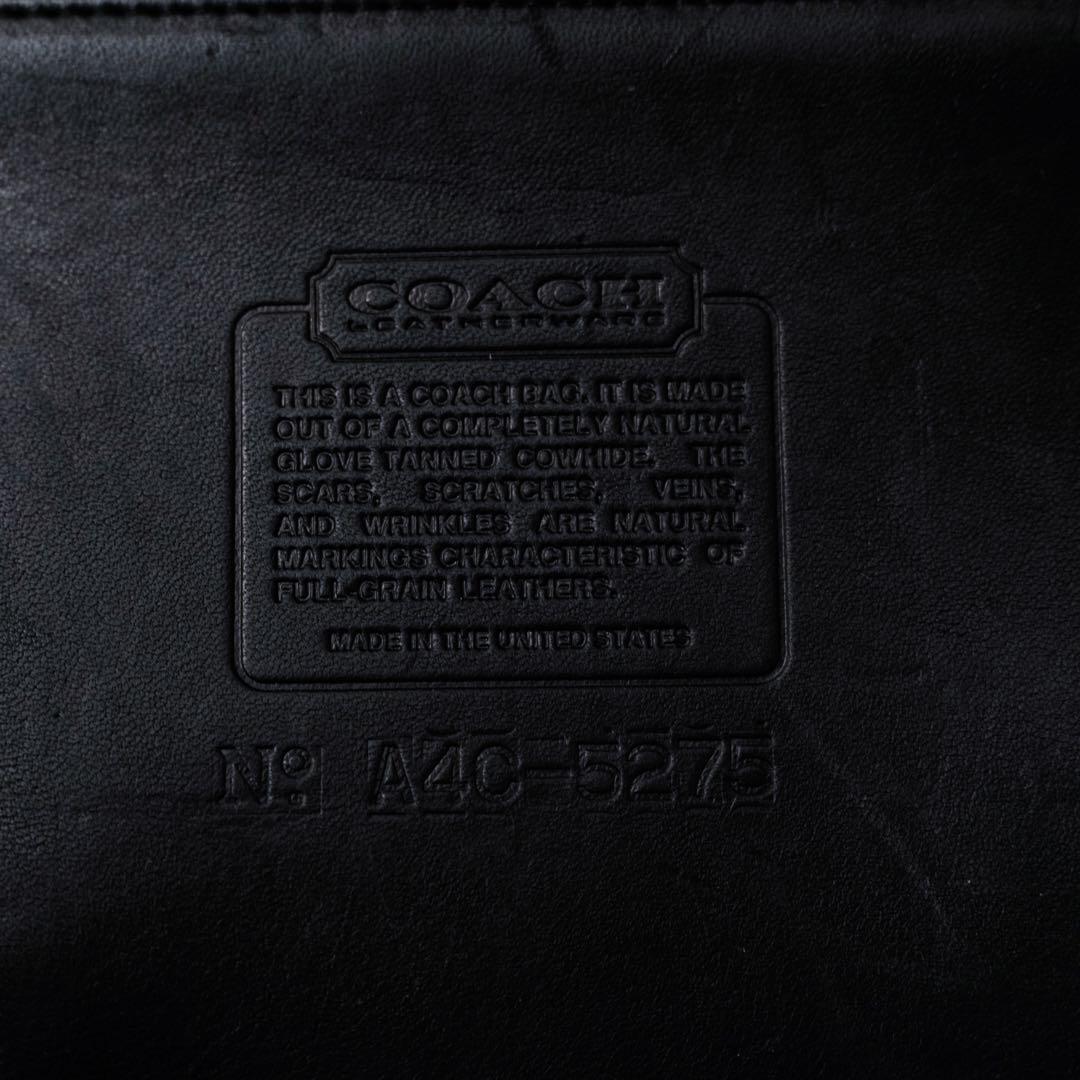 バッグ OLD COACH Leather Shoulder Bag 5275