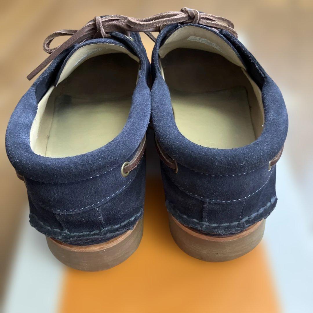 ティンバーランド　デッキシューズ　モカシン　ネイビー　スエード　9W