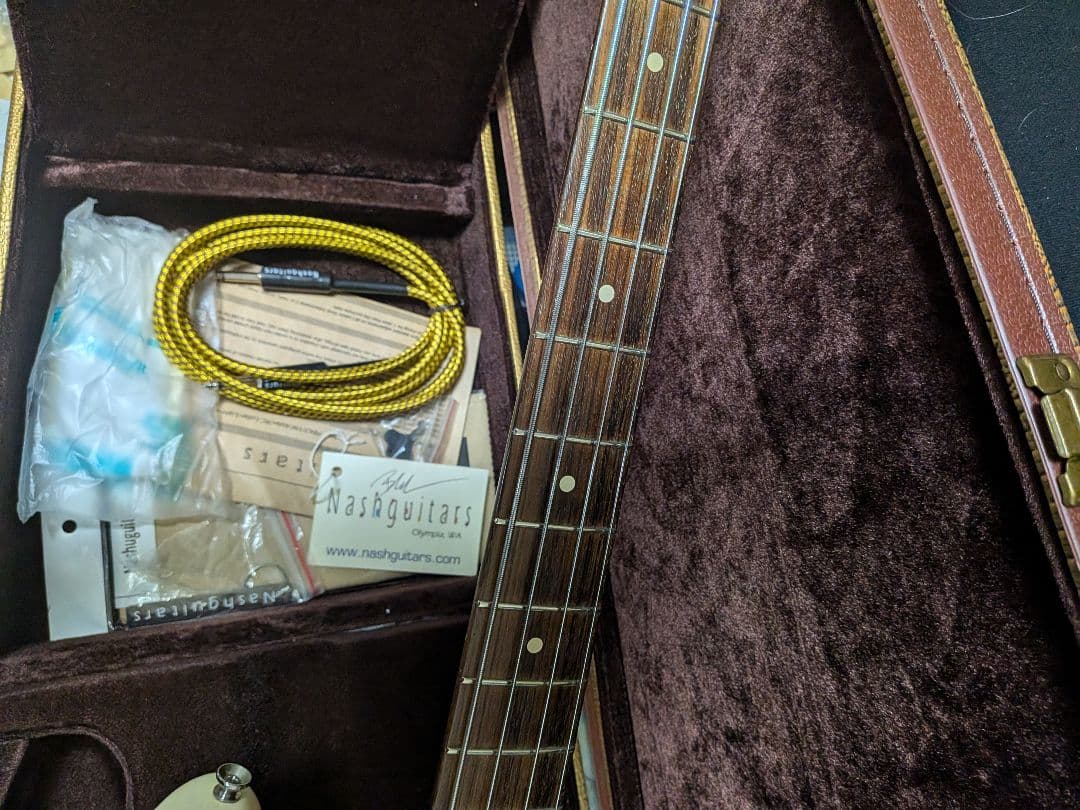 ベース nashguitars 63PB vintagewhite