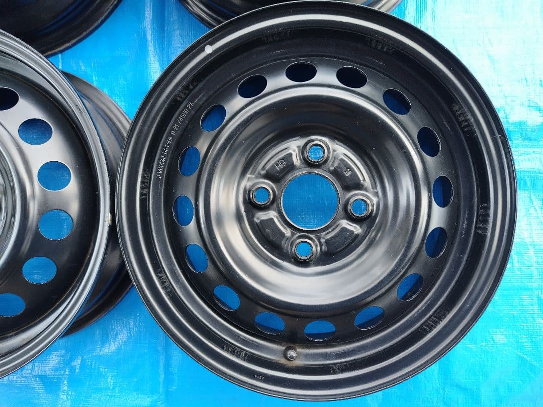 か*ん様 14インチ・スチールホイール4本、三菱純正、4H-100㎜、送料込み