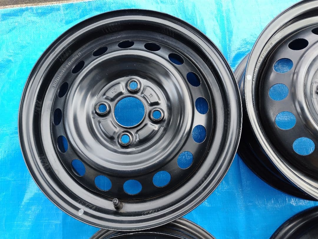 か*ん様 14インチ・スチールホイール4本、三菱純正、4H-100㎜、送料込み