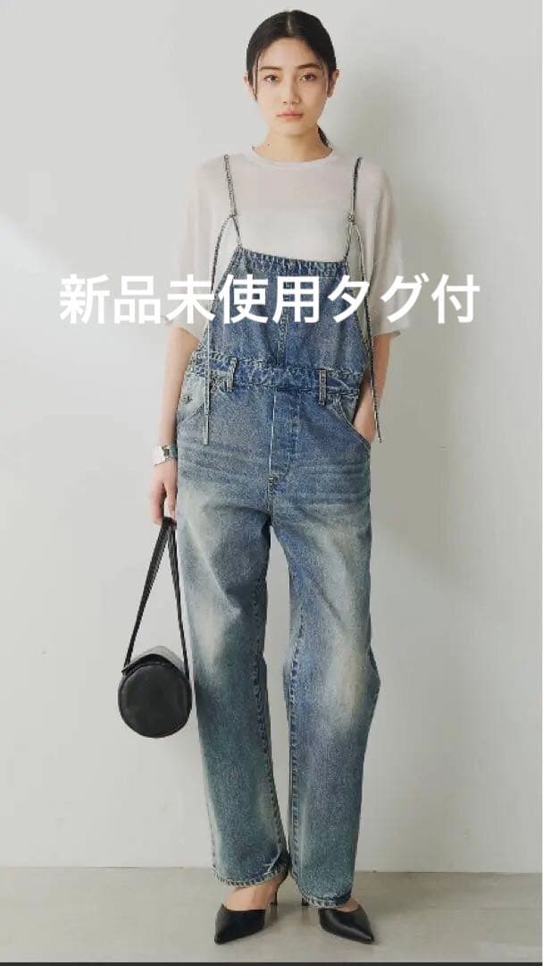 新品未使用タグ付 Whim Gazette デニムオールインワン 38