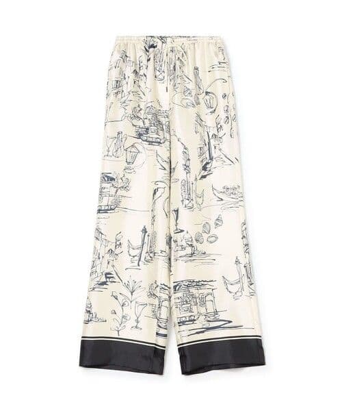 美品トゥモローランド　コレクション　ベネチアプリント　イージーパンツ36サイズ