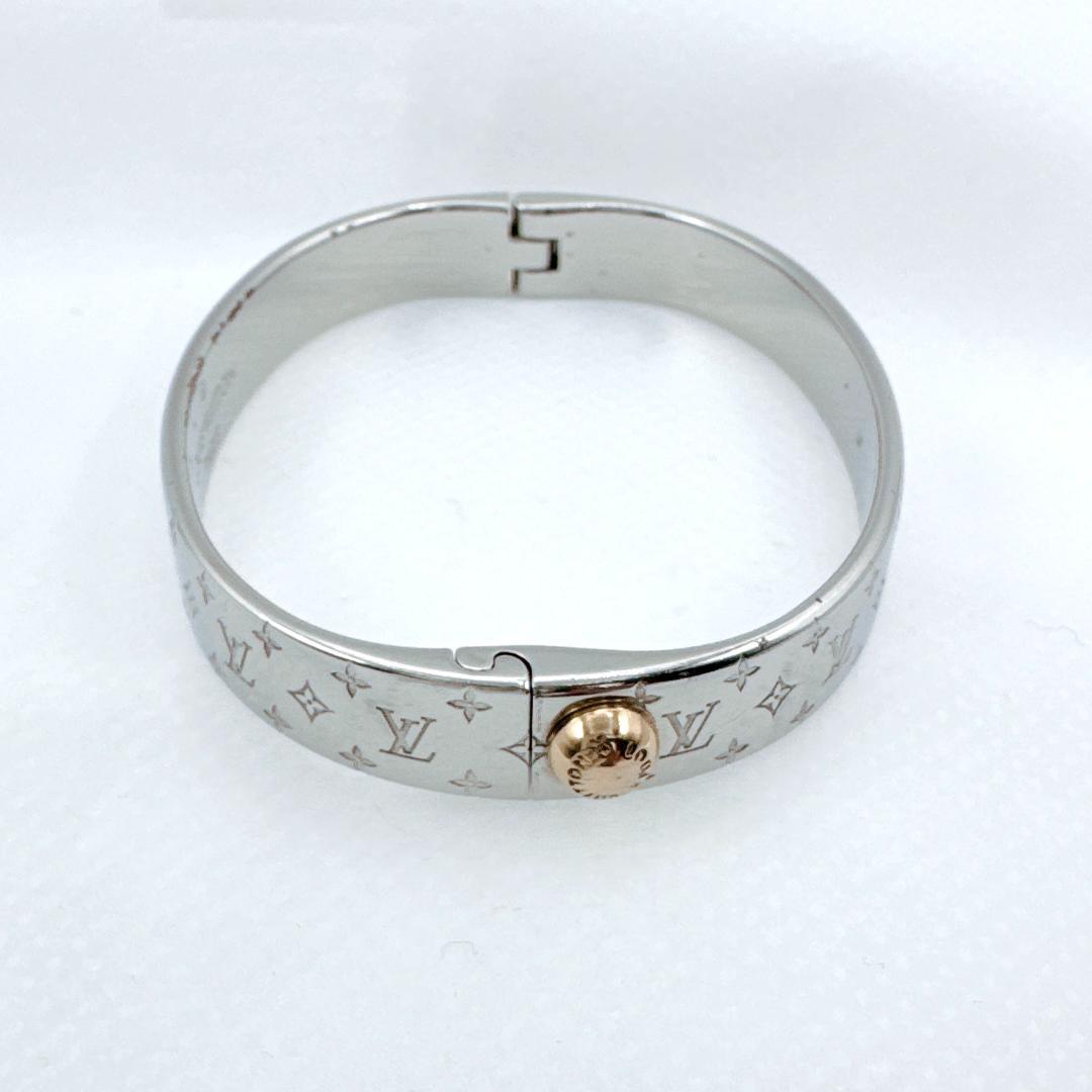 ルイヴィトン カフナノグラム ブレスレット シルバー M00250 LE0260