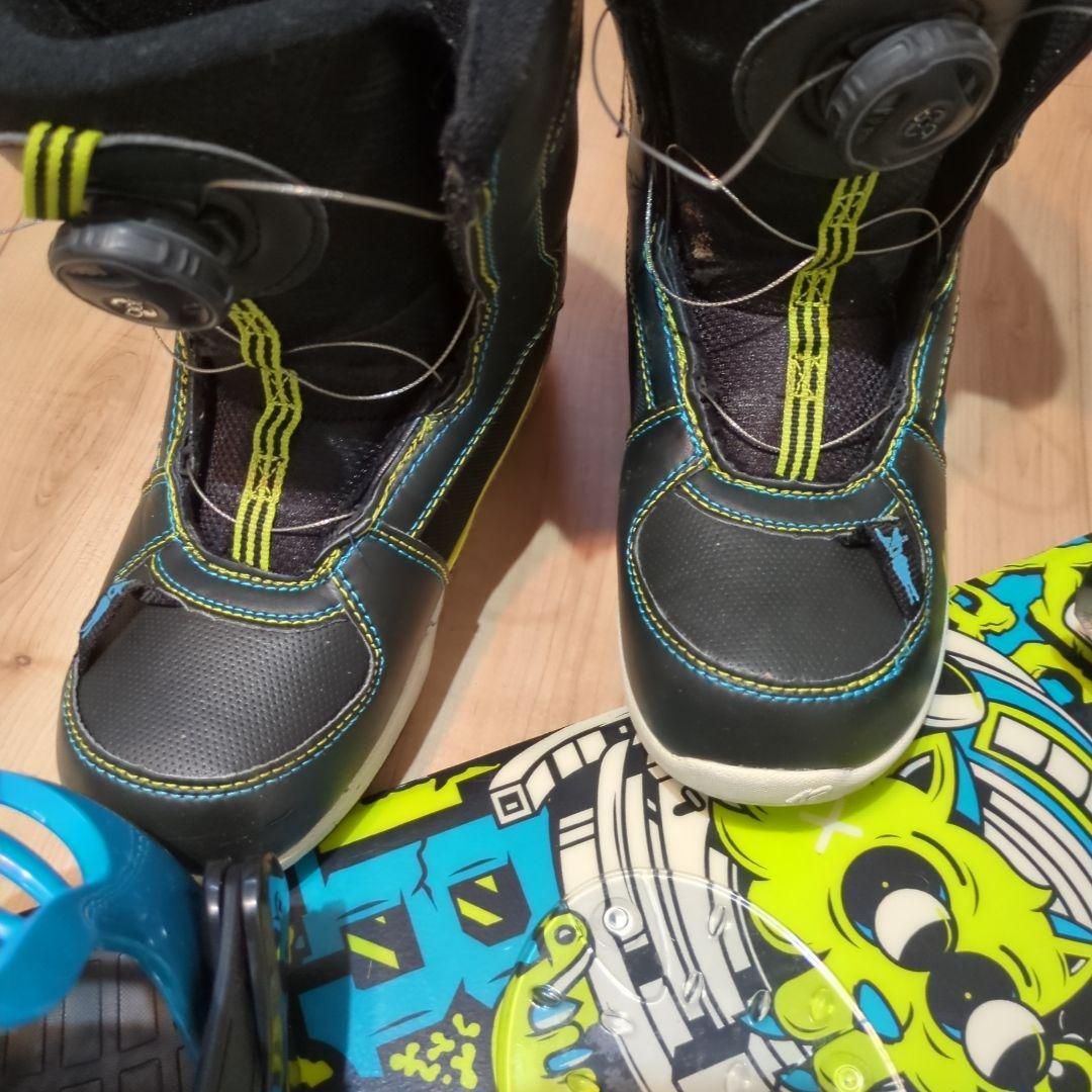 子供用110cmスノーボード ビンディングとブーツ 20cmセット