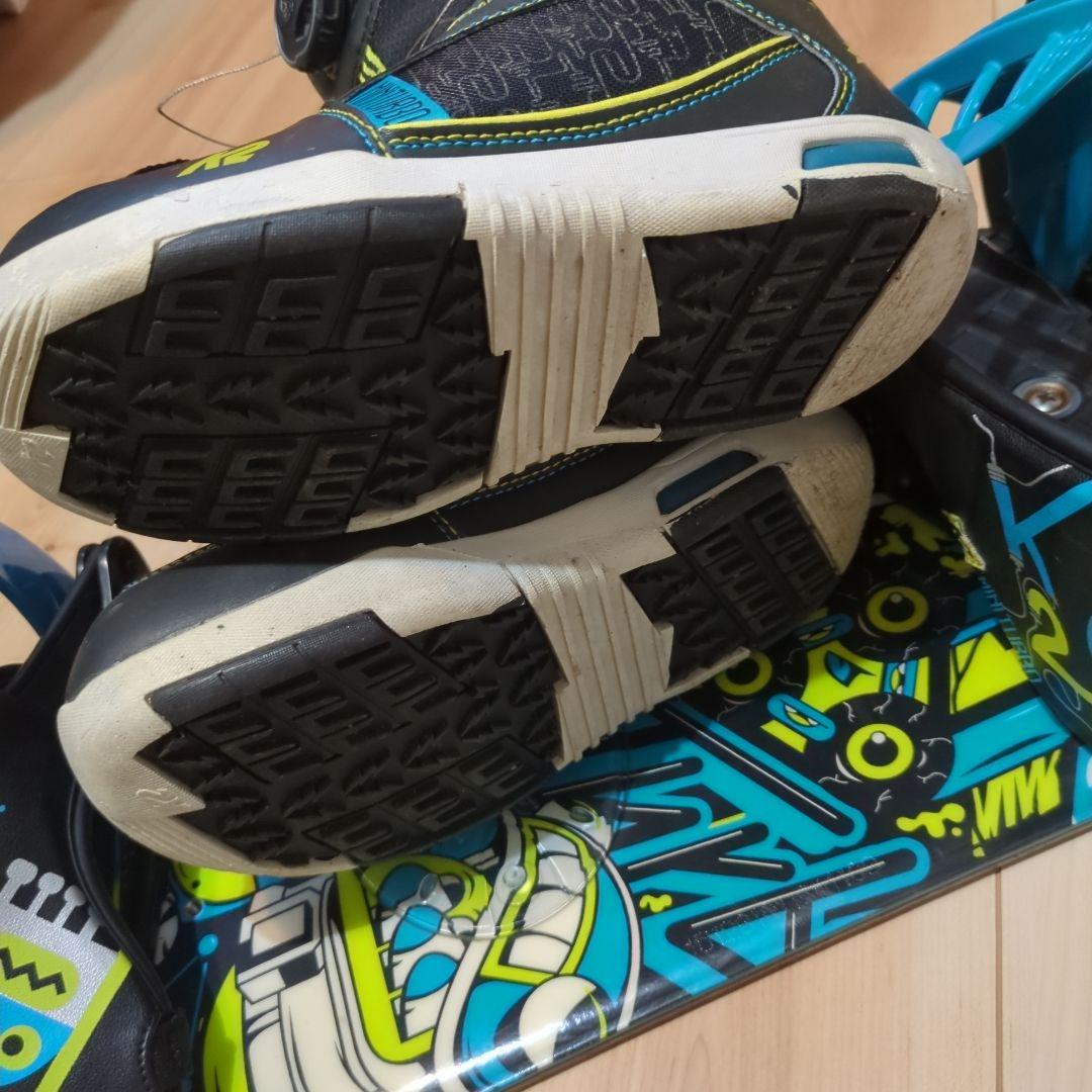 子供用110cmスノーボード ビンディングとブーツ 20cmセット