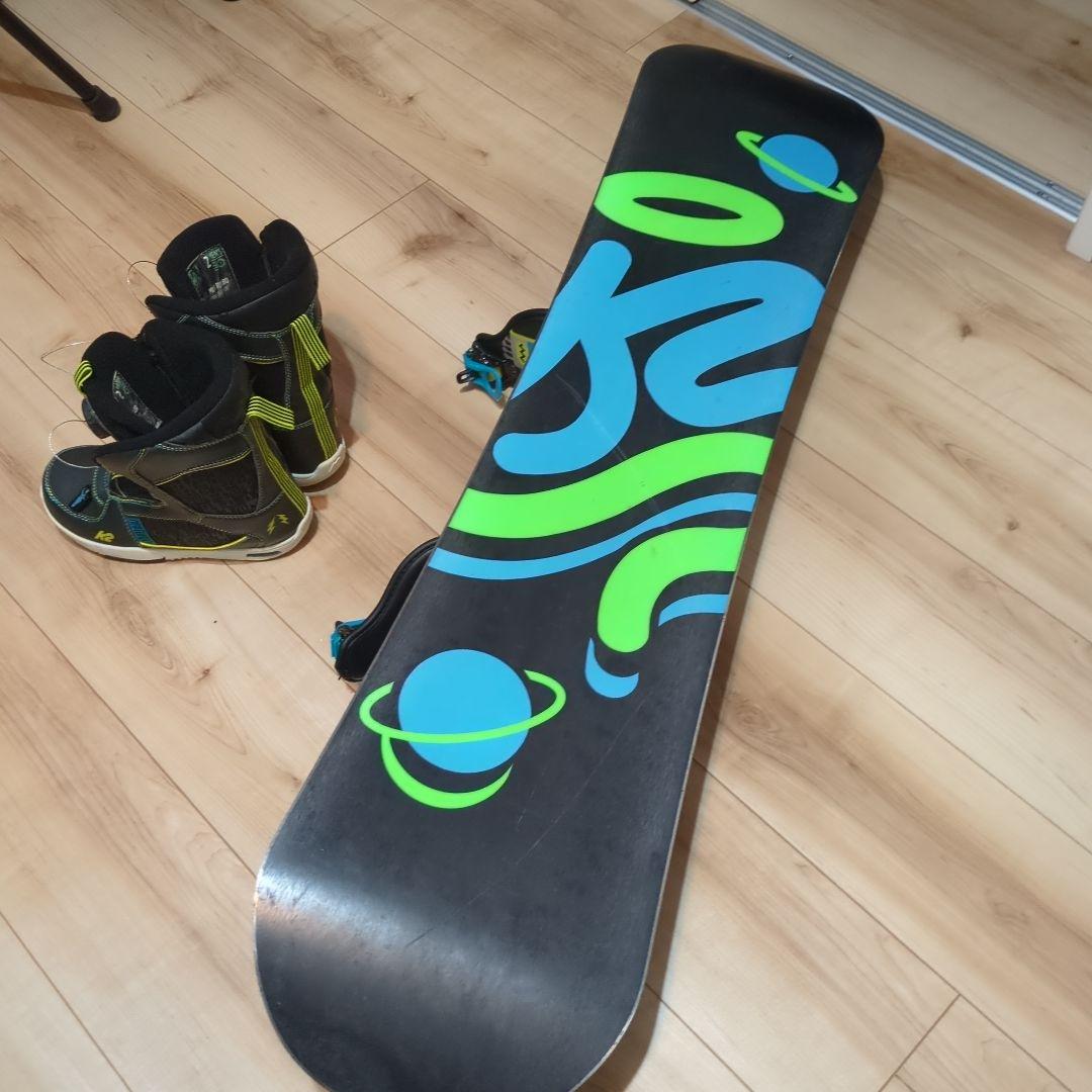 子供用110cmスノーボード ビンディングとブーツ 20cmセット