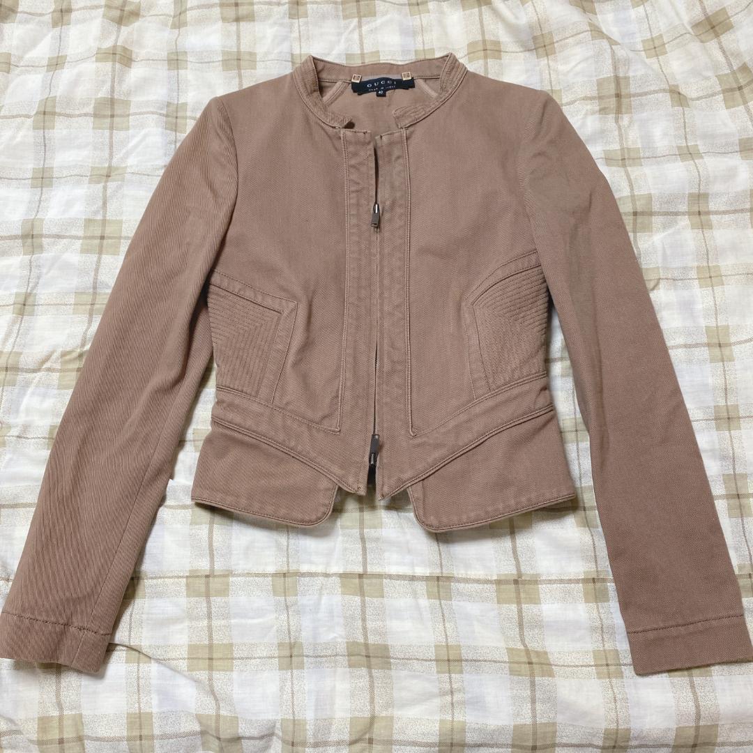 Gucci ブルゾン ジャケット デニム ブラウン 40サイズ（Lサイズ）