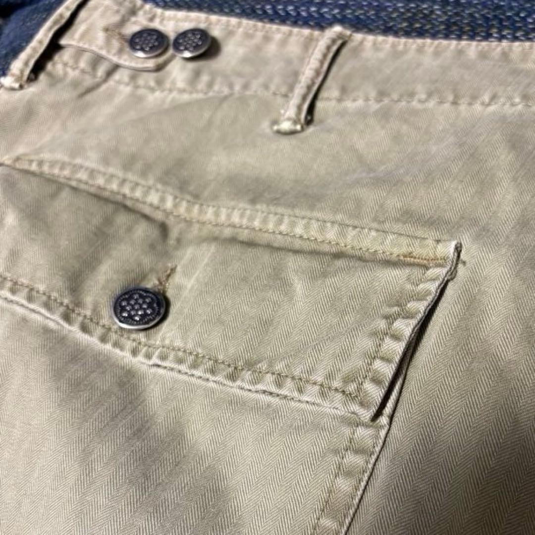 【極美品】RRL 13star ヘリンボーン ユーティリティ パンツ 38×32