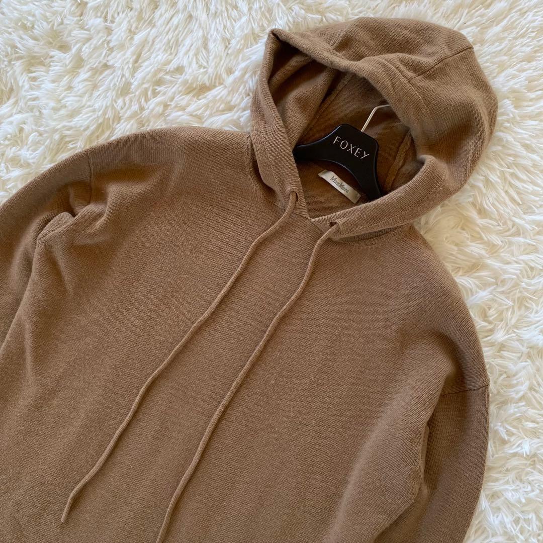 マックスマーラ　白タグ　カシミヤ　ウール　ロングワンピース　ニット　パーカー