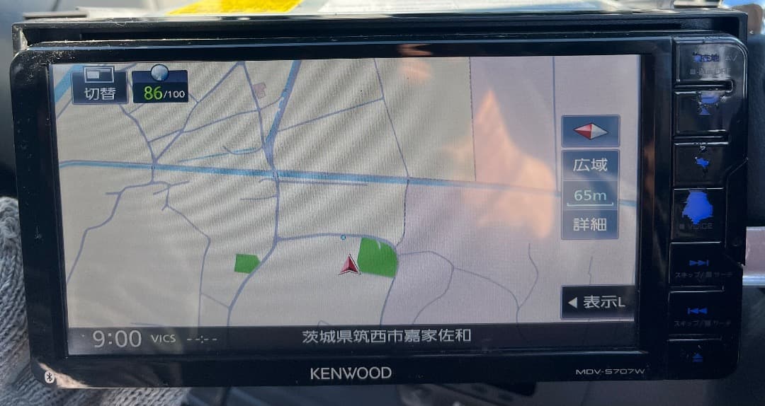 ケンウッドMDV-S707W ナビ フルセグ。地図データ2019年版動作確認済み