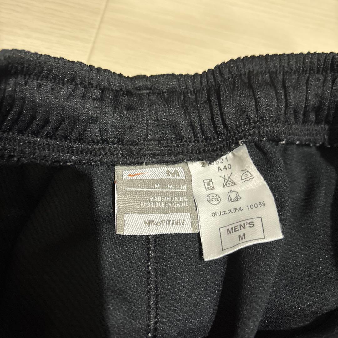 00s NIKE black olive set up M ナイキ 刺繍ロゴ