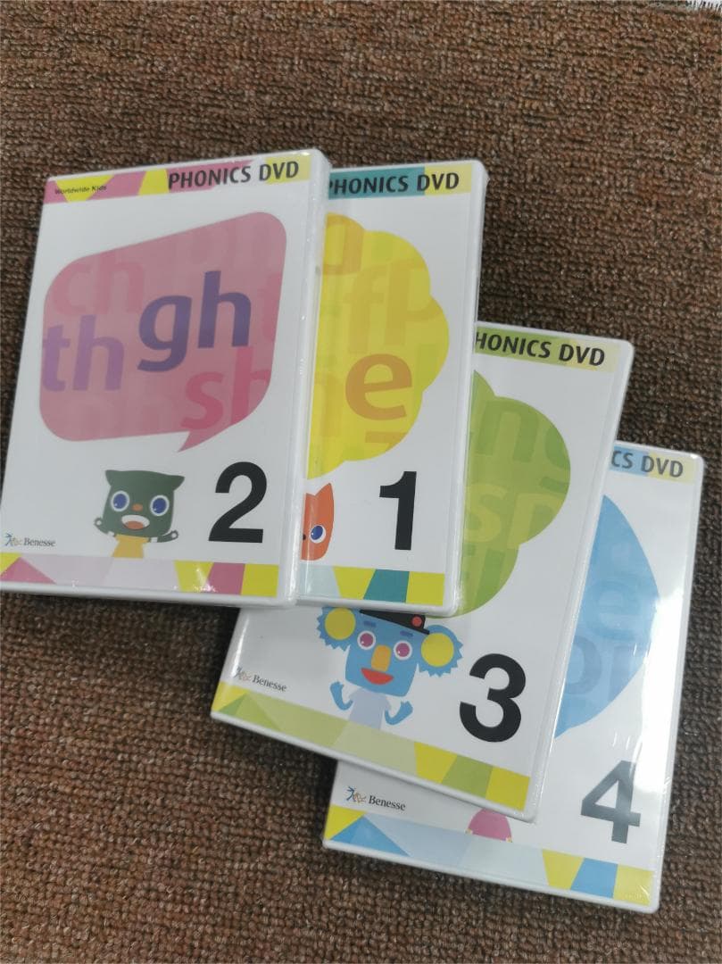 ワールドワイドキッズ フォニックス PHONICS DVD 1+2+3+4