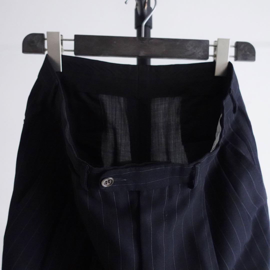 1990s Ermenegirdo Zegna ピンストライプワイドトラウザーズ