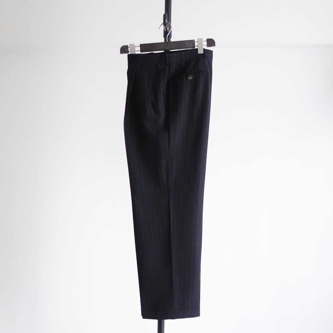 1990s Ermenegirdo Zegna ピンストライプワイドトラウザーズ