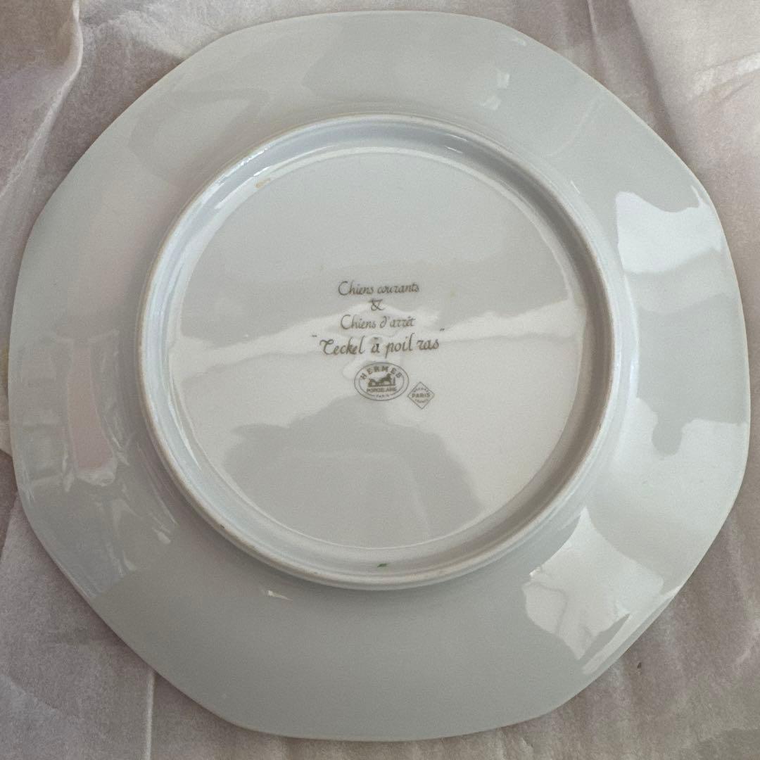 エルメスHERMES八角プレート 犬シリーズ ダックスフンド1枚