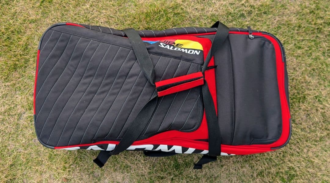 SALOMON 防水袋付き 大型キャリーバッグ スキー スノボー