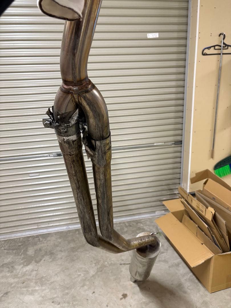 ケンメリ　ヨンメリ　ステンレス製デュアルテールマフラー